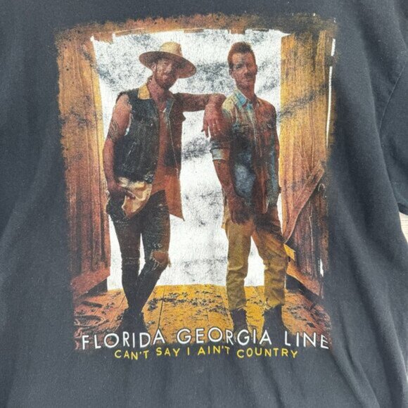 Florida Georgia Line Can't Say I Ain't Country 2019 Tour Shirt Adult L Black - Picture 3 of 8